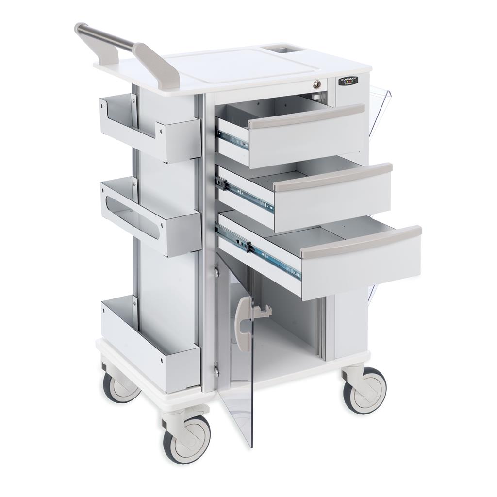 CT204-0001 : Bowman® Deluxe Rolling Storage Cart with 3-inch casters